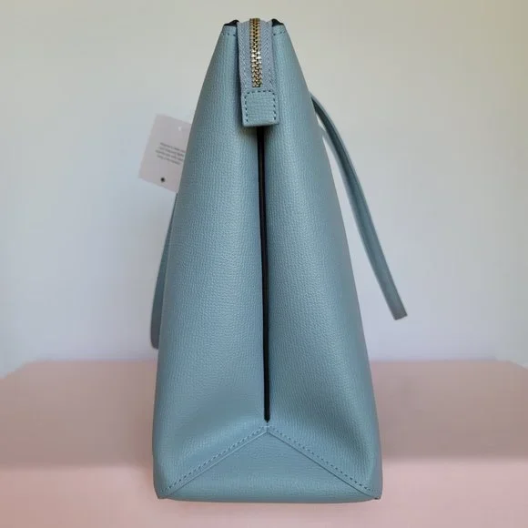 KATE SPADE All Day Crossgrain Leather Top-zip Large Tote- Ocean Beach color πβ - Picture 8 of 16